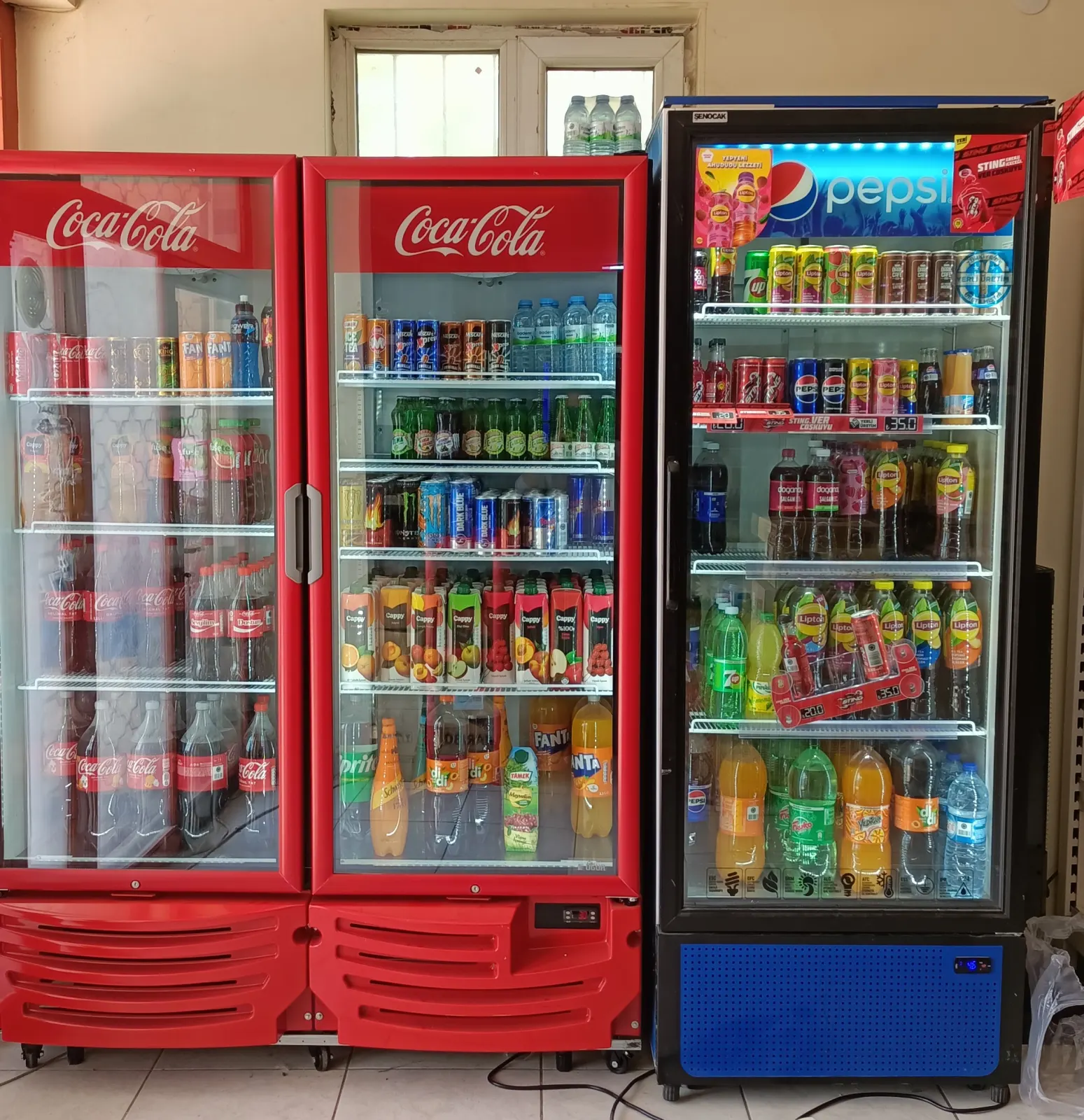 Murat Market soğuk içecek dolapları